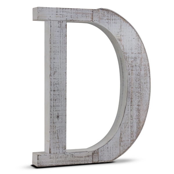 Rustic Monogram D Wood Block Letter Kirklands