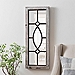 White Distressed Panel Wall Mirror