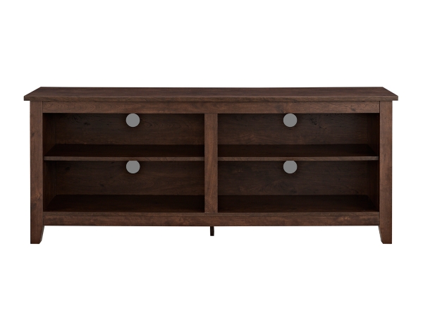 Brown Wood TV Stand, 58 in.