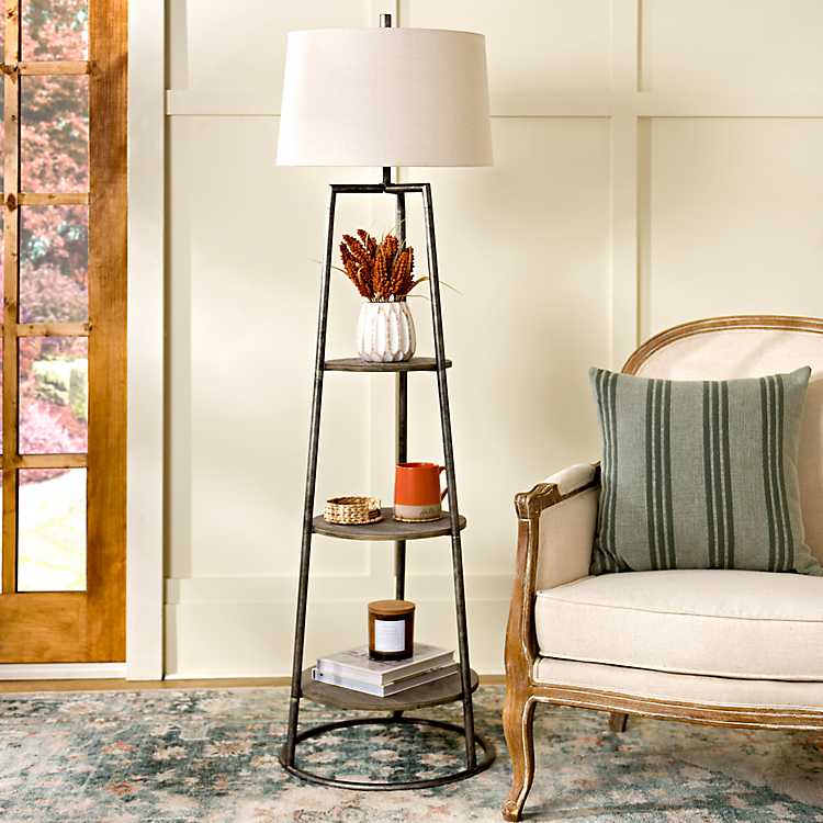 3 Tier Shelf Floor Lamp Kirklands, Kirklands Floor Lamp With Shelves