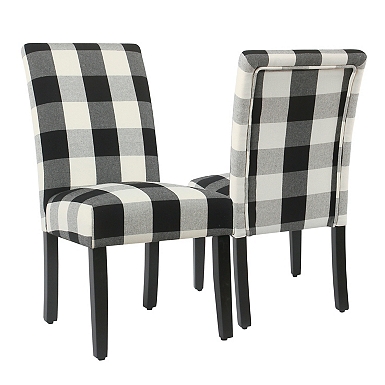 Buffalo plaid discount counter height chairs