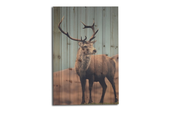 Deer in Field Wood Art Print | Kirklands Home