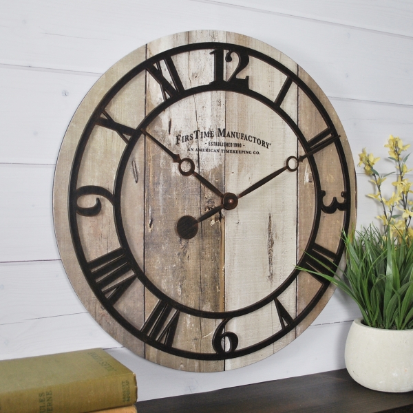 Faux Barnwood Wall Clock Kirklands Home