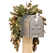 Pre-Lit Glittery Mountain Spruce Mailbox Swag
