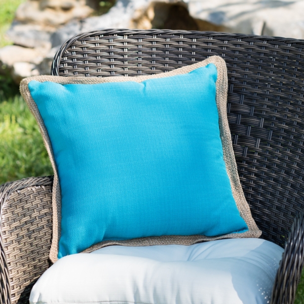 jute outdoor pillow