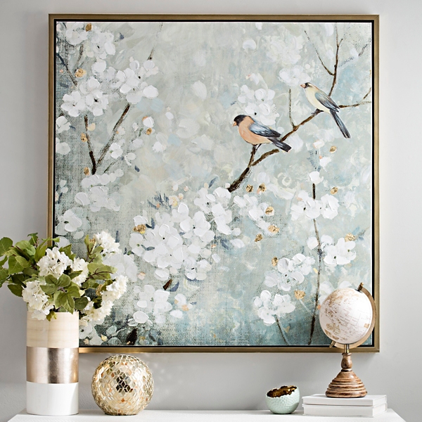 cherry tree canvas painting