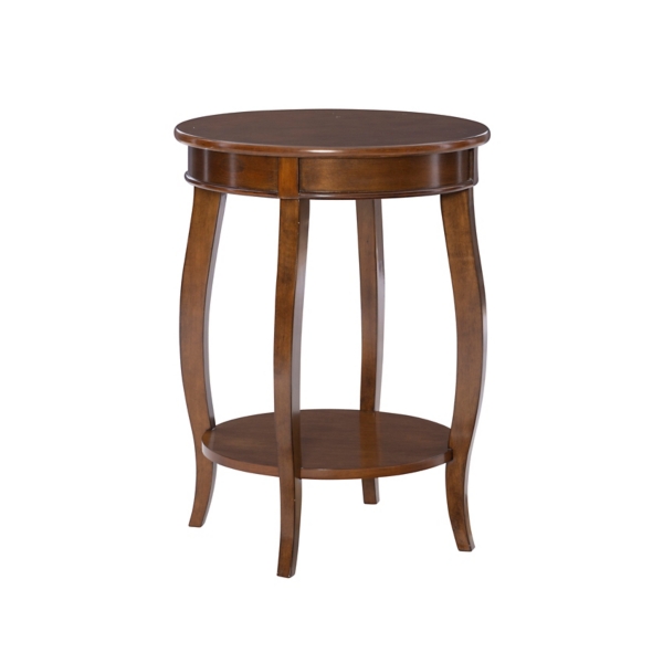Hazelnut Round Wooden Accent Table Kirklands