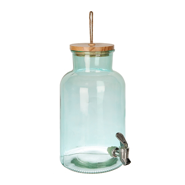 Ferne Green Glass Beverage Dispenser Kirklands Home