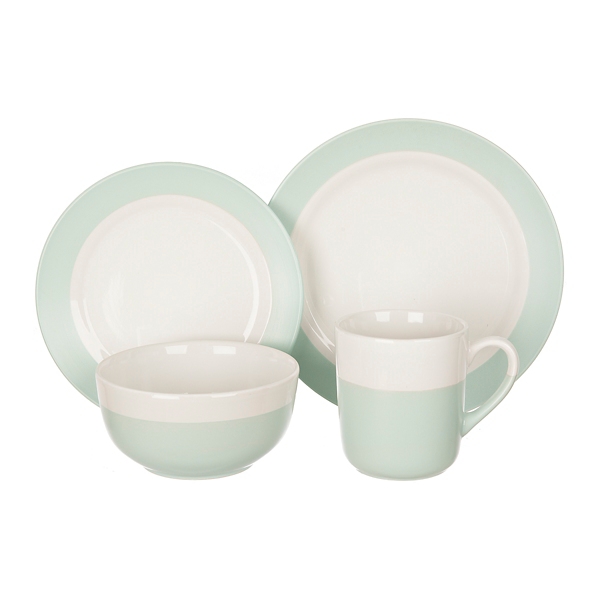 Blue And White Two-tone 16-pc. Dinnerware Set 