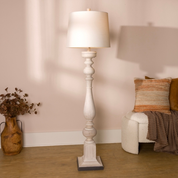 Prussia White Floor Lamp Kirklands Home