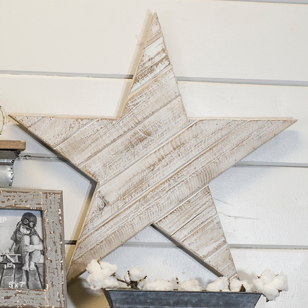 wooden star plaque