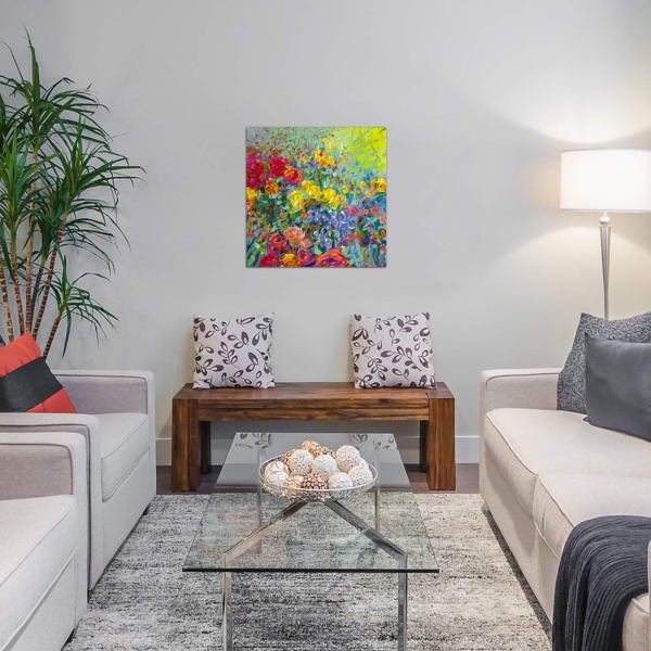 Clay Flowers Canvas Art Print