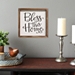Bless this Home Framed Linen Wall Plaque