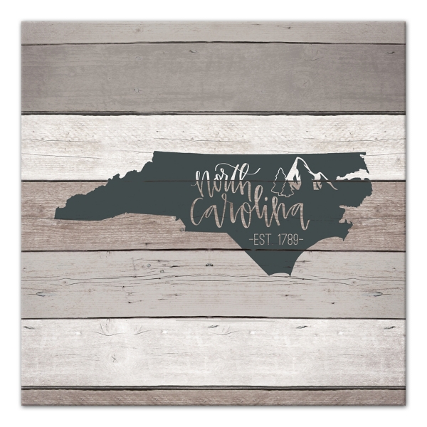 North Carolina Shiplap Canvas Art Print Kirklands Home