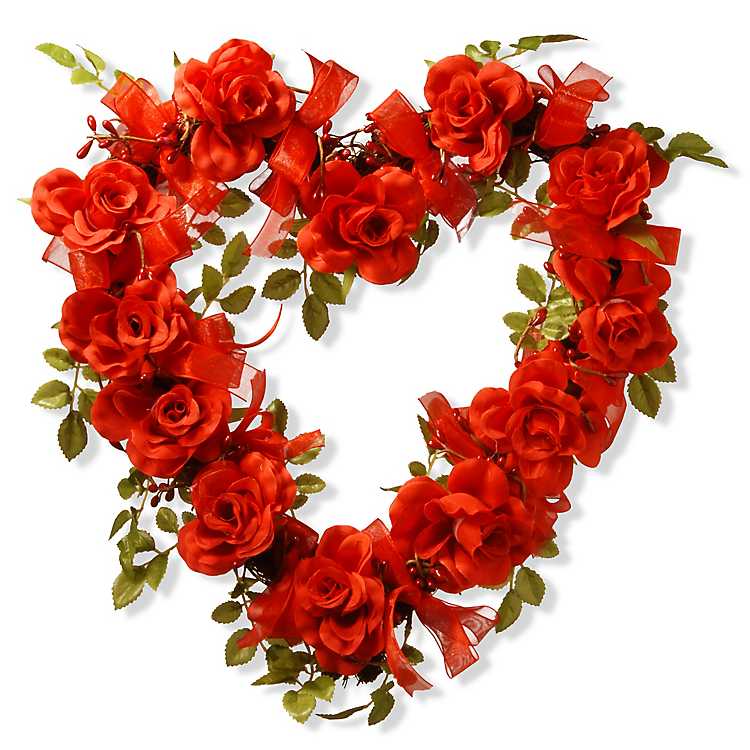 Red Heart Wreath
