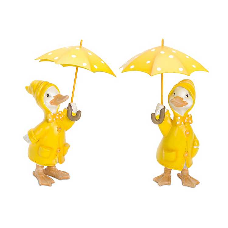 Rainy Day Duck ornament Couple choose 3 sizes