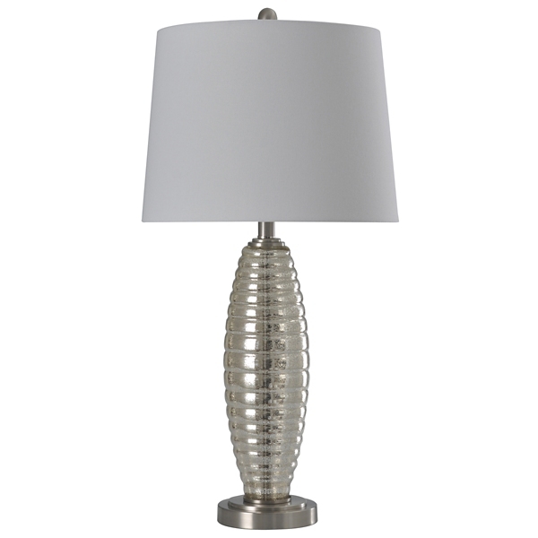 brushed steel table lamp