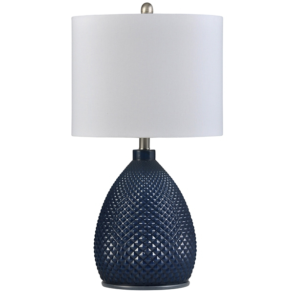 navy table lamp