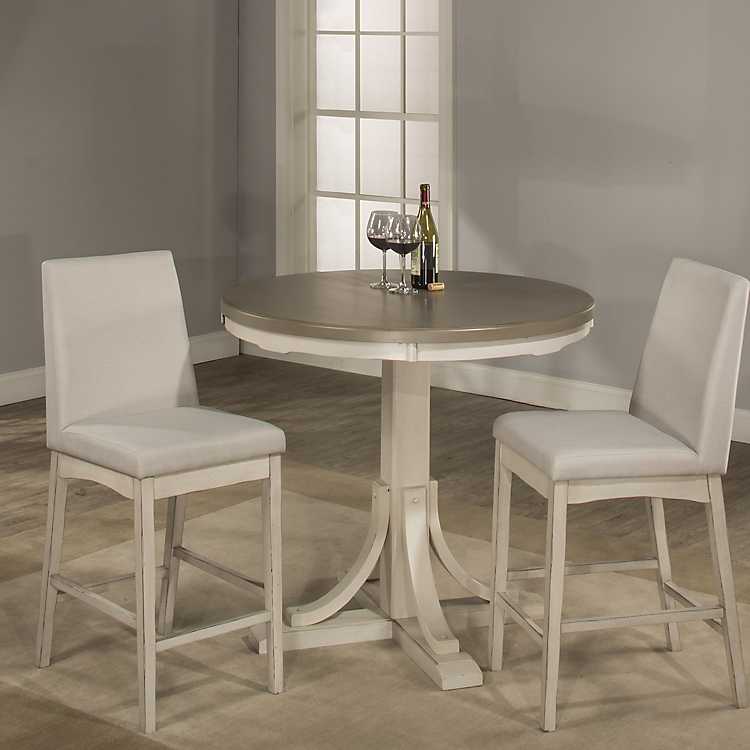 Geneva Counter Height Round Dining, Round High Top Dining Table