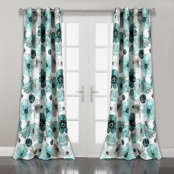 floral curtains