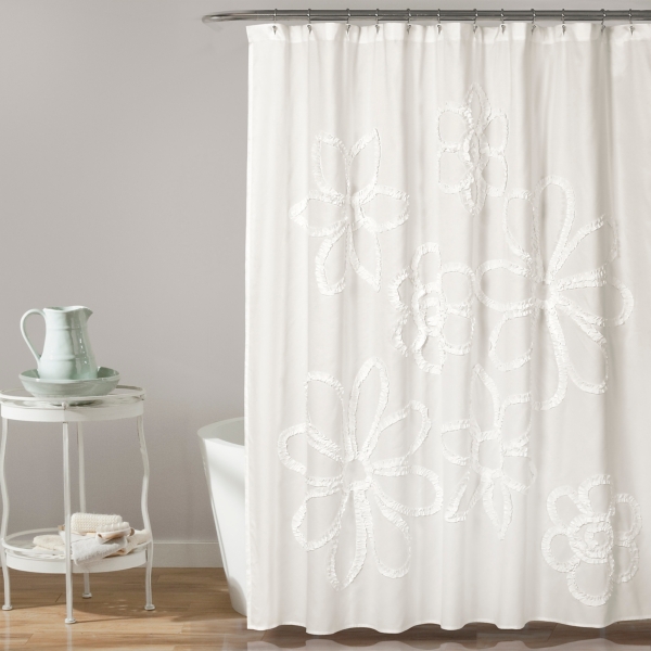 cheap white shower curtain