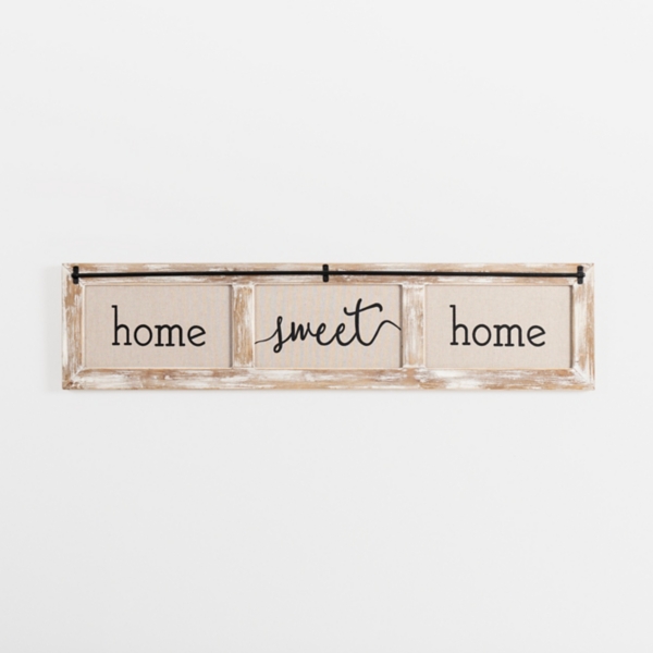 Buy Home Sweet Home Sign For Front Door Metal Wood Canvas Rustic