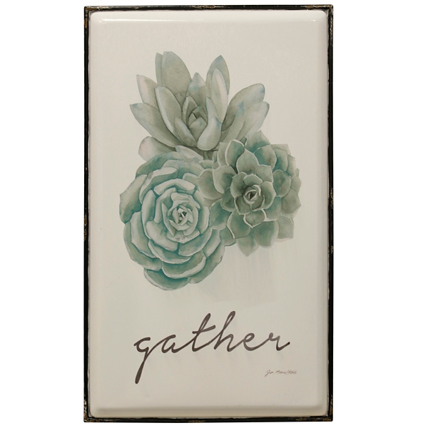 Floral Gather Sentiment Metal Wall Plaque Kirklands Home