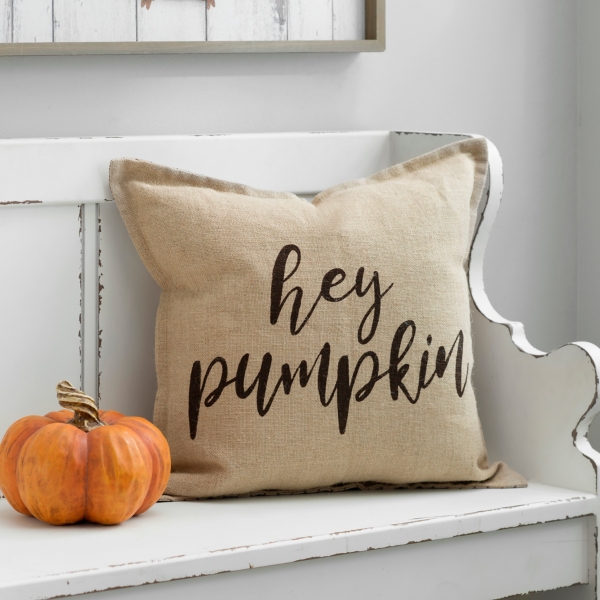 hey pumpkin pillow