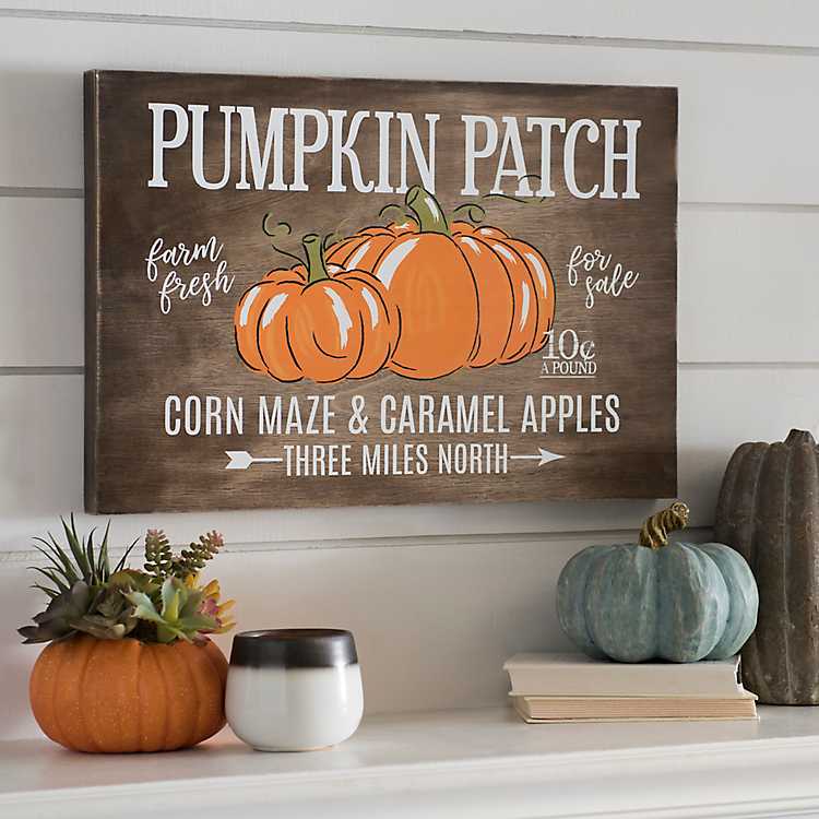 Pumpkin Patch and Corn Maze Wood Plaque