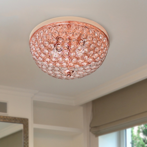 grey and rose gold ceiling light