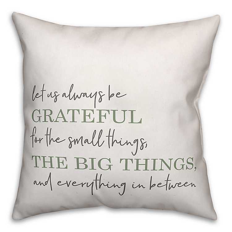 Sage Green Grateful Pillow Kirklands, Sage Green Throw Pillows For Sofa