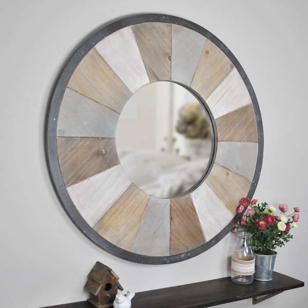 Rustic Wood Adler Wall Mirror Kirklands Home