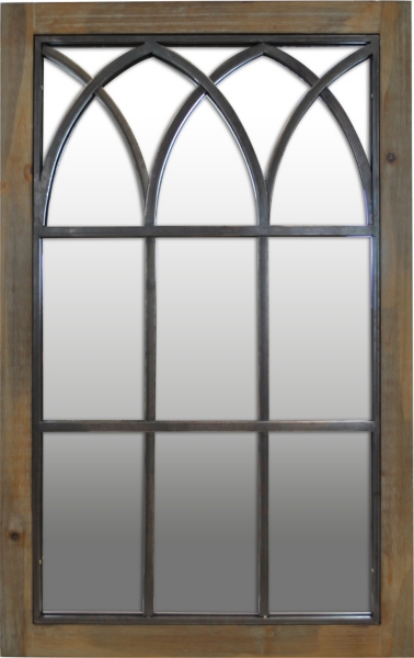 Grandview Arched Windowpane Mirror 24x37 5 In Kirklands