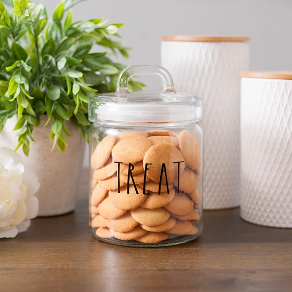 rae dunn cat canister