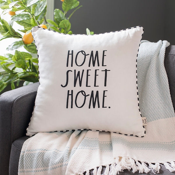 rae dunn home sweet home pillow