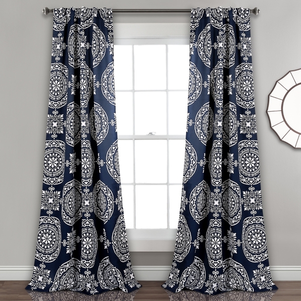 Kara Medallion Curtain Panel Set 84 In Kirklands