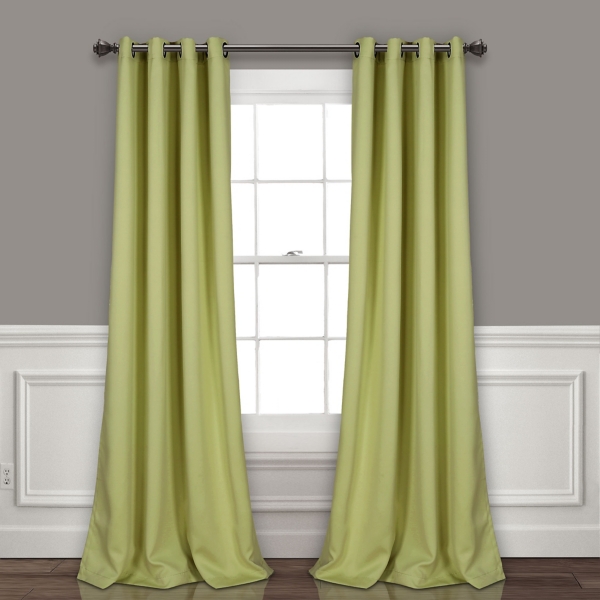 sage green blackout curtains