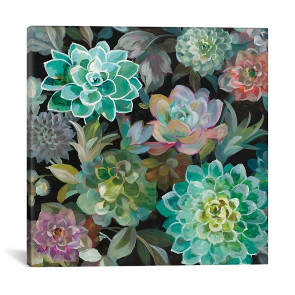 Floral Succulents Canvas Art Print Kirklands