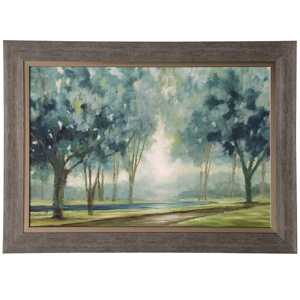 Blue Forest Gel Coated Framed Art Print Kirklands