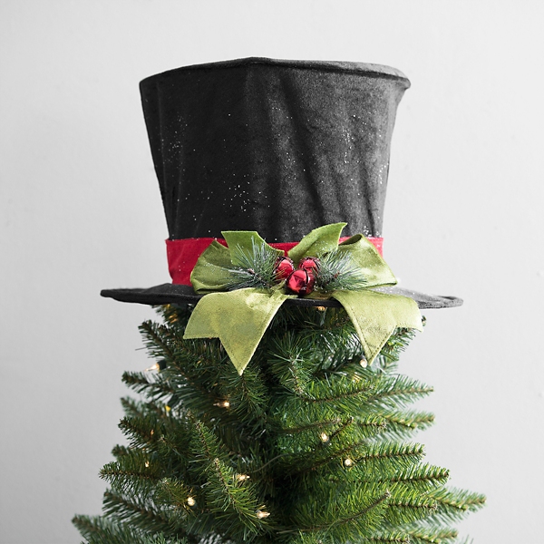 Top hat christmas tree hot sale topper