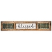 Blessed Rustic Shuttered Wood Framed Wall Plaque