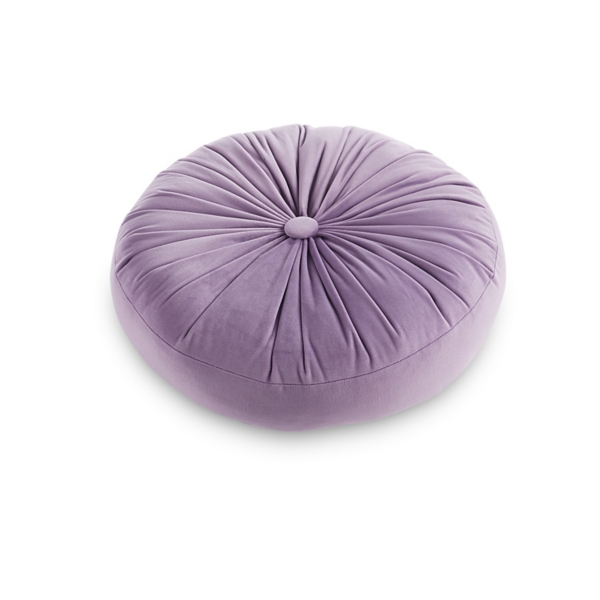 purple round cushion