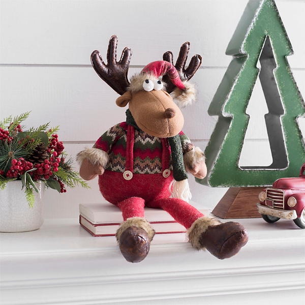 stuffed christmas moose