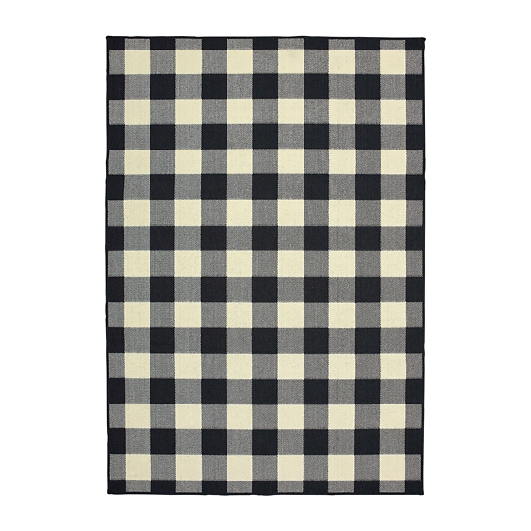 Buffalo Plaid Rug Buffalo Plaid Area Rug Patio Door Mat Thankful Rug  Buffalo Check Rug Black N White Rug Outdoor Indoor Mat 