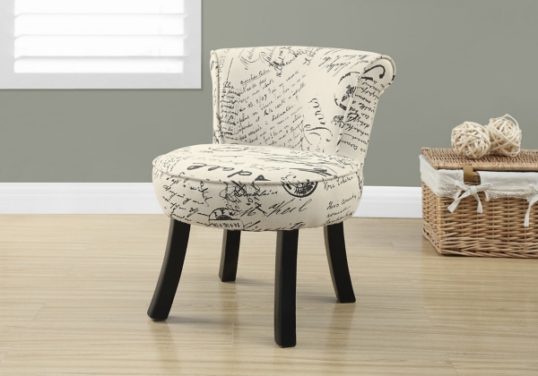 Vintage French Script Kids Accent Chair Kirklands