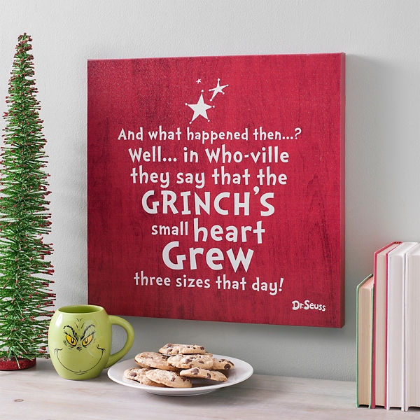 Grinch S Heart Grew Wall Plaque Kirklands