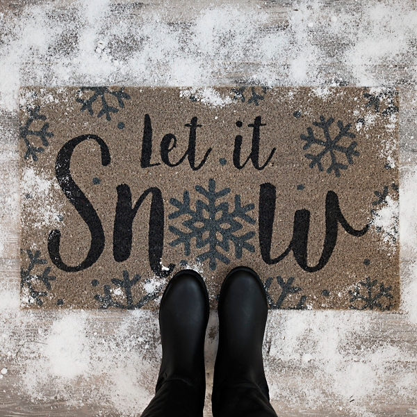 Let It Snow Somewhere Else Doormat Funny Winter Doormat Winter