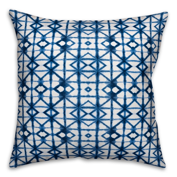 blue shibori pillows