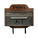 Wood and Metal Wall Storage Mail Box with Hooks