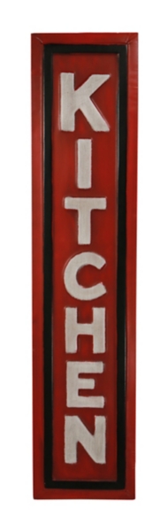 Red Metal Kitchen Wall Plaque Kirklands Home